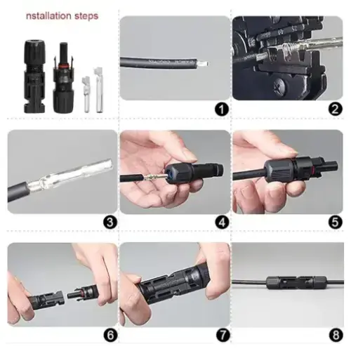 Conector MC4 Multicontact Macho-Hembra: Conexión Segura y Duradera para tus Paneles Solares's photo #4