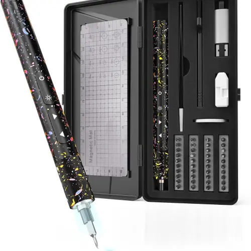 Kit Destornillador Eléctrico de Precisión 47 en 1 Recargable USB, diseñado para trabajos técnicos en electrónica y reparación de dispositivos.'s photo #1
