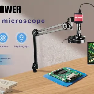 Microscopio Digital HDMI Nice-Power – 13MP Sony IMX323 – 150X con Luz LED y Soporte Plegable's photo #3