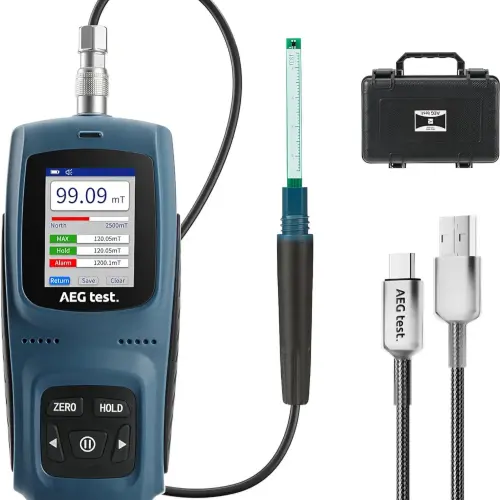 Medidor de Gauss / Tesla AEG-8103 – Recargable, con Registro de Datos y Alarma's photo #1
