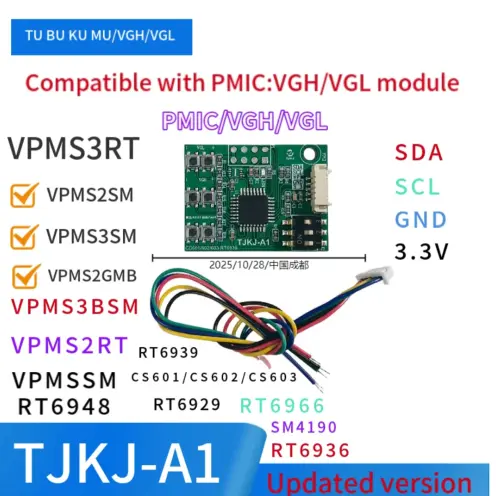 Módulo Programador TJKJ-A1 – Herramienta Universal para Ajuste de Voltaje VGH/VGL en Reparación de Paneles LCD/LED — imagen 3