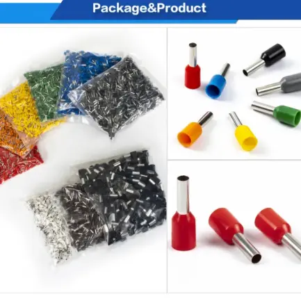 Terminales 8 AWG (Fiodito) – Paquete de 250 Piezas – 9 Colores – Referencia E1518 — imagen 1