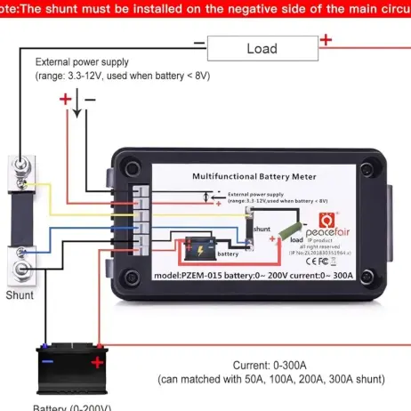 PZEM-015 Probador de Baterías DC con Shunt 50A – Mide Voltaje, Corriente hasta 50A, Capacidad en mAh y Resistencia Interna's photo #1