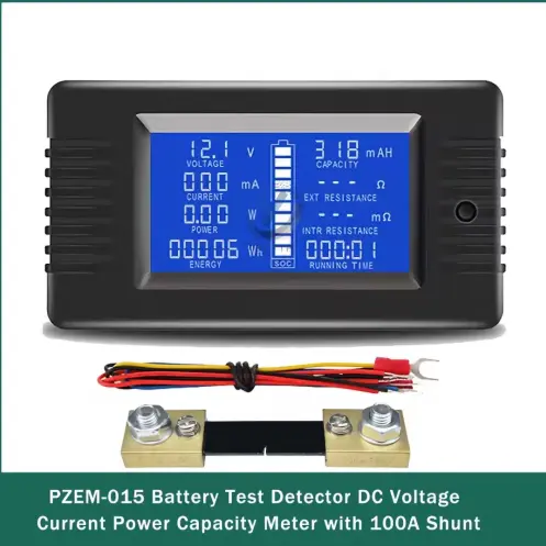 PZEM-015 Probador de Baterías DC con Shunt de 100A – Mide Voltaje, Corriente, Capacidad (mAh), Potencia y Energía's photo #1
