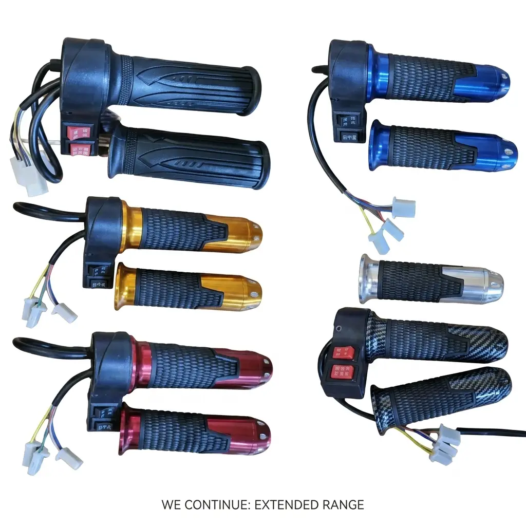 Juego de Puños Antideslizantes para Moto Eléctrica – Universales 22mm – Mejora el agarre y la comodidad's photo #1
