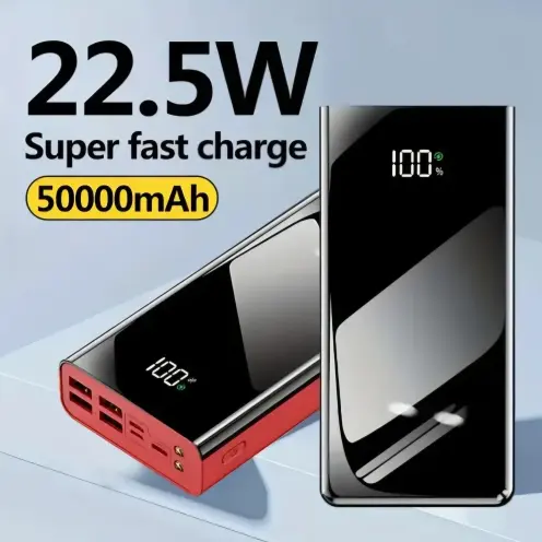 Power Bank 50000mAh 22.5W – Carga Súper Rápida – Pantalla LED – Para viajes, emergencias y uso diario's photo #1