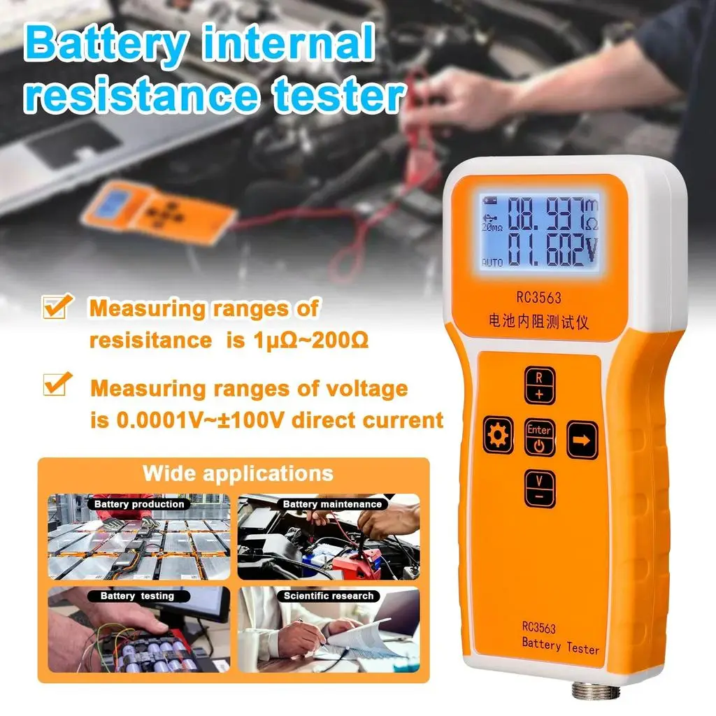 RC3563 Tester Resistencia Interna para todo tipo de baterías's photo #3