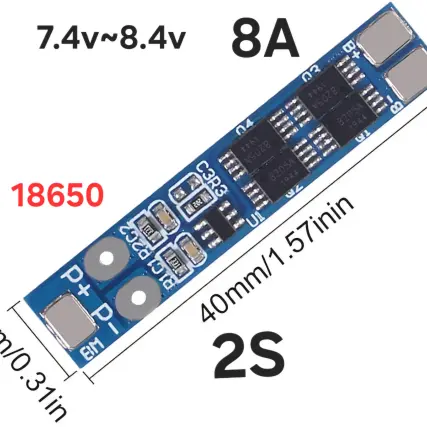 BMS 8.4V 8A 18650 Cargador PCB BMS Placa de protección para batería de litio de iones de litio's photo #1