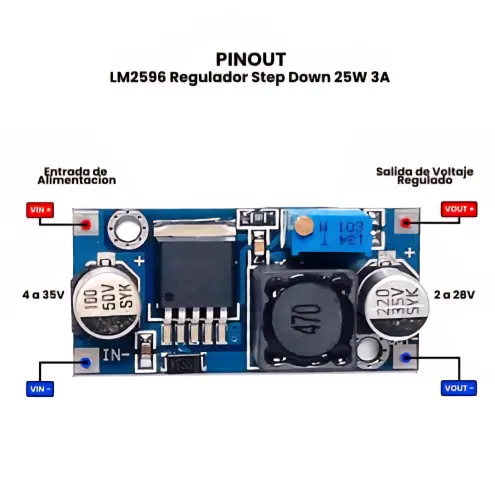 LM2596 Convertidor DC - DC Step Down's photo #1