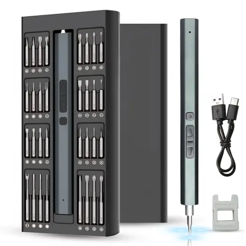 Destornilladore Eléctrico Precisión, Dinow 66 en 1 Juego de Destornillador con USB, luz LED, Punta de Destornillador Magnética para Electrónica's photo #6