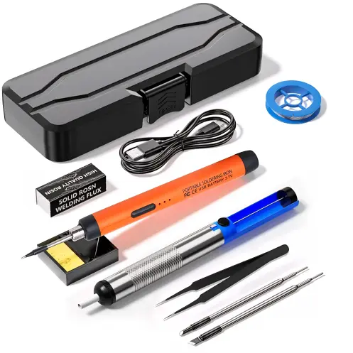 Kit de soldador recargable, 800 mAh, 300-400°c 10W puntas intercambiables C210's photo #1