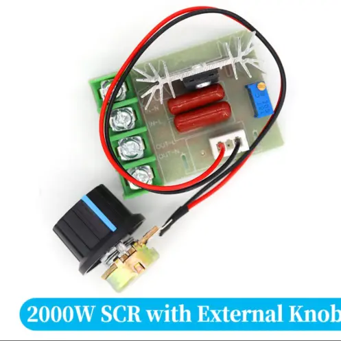 Controlador de velocidad del Motor AC 50-220V 2000W 25A SCR Módulo regulador de voltaje electrónico de alta potencia 's photo #1