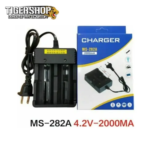 Cargador de batería/4.2V/2000mAh Batería Litio-LiFePO4 recargable-Negro's photo #1
