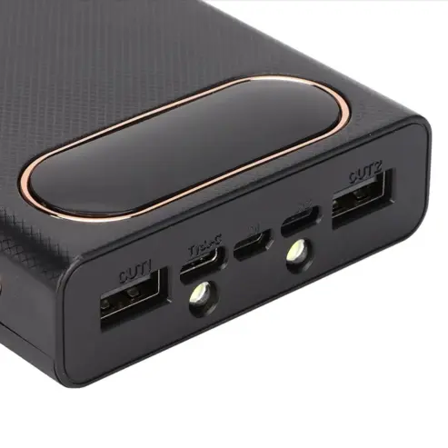Caja POWER BANK de 22,5 W para armar, para 10 baterías 18650, gran capacidad, pantalla LCD de amplio uso, portátil, 50 000 mhA's photo #1