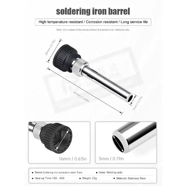 Manguito de soldadura para Cautin de 60W, 80W, 90W y 100W, Boquilla 3 en 1's photo #2