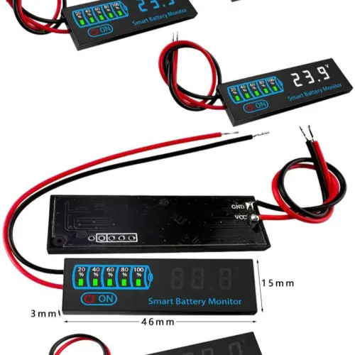 Indicador de nivel de batería 3S-12S 3S-14S DC7-55V 12V 24V 36V 48V 18650 Lipo Litio Placa de capacidad's photo #3