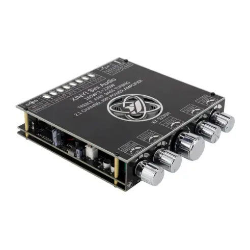 S220H 2.1 Canal Bluetooth 5.0 Subwoofer Power Amplifier Board TDA7498E 160W×2+220W, Módulo Amplificador de Potencia de Audio 12V-38V — imagen 2