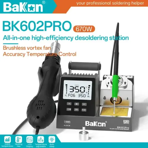 Estación de soldadura y retrabajo 2 en 1 Bakon BK602 PRO's photo #1