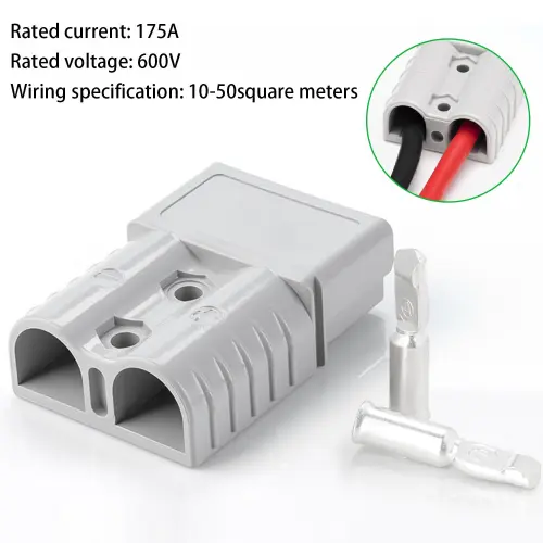 Conector de alta corriente, Toma Anderson 50A / 600V, para cable #8 AWG. Incluye 2 carcasas y 4 terminales. Ideal para Motos eléctricas, inversores y sistemas de energía.'s photo #6