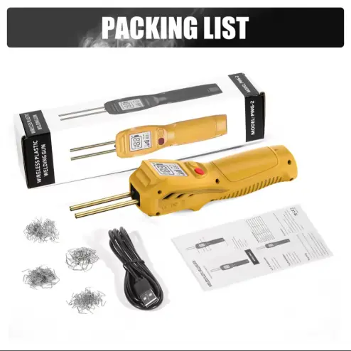 Kit soldador de plástico inalámbrica 500W recargable por USB con batería 5000mAh 200 piezas grapadora caliente reparación's photo #1