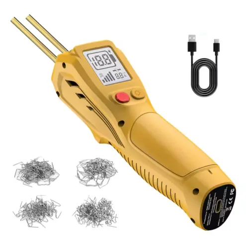 Kit soldador de plástico inalámbrica 500W recargable por USB con batería 5000mAh 200 piezas grapadora caliente reparación's photo #4