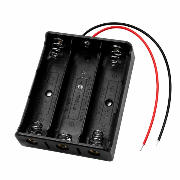 Caja Portapilas 3 x 12V – Con cables preinstalados – Material ABS – Para proyectos electrónicos's foto | Elecpro Havana |  BizneCubano