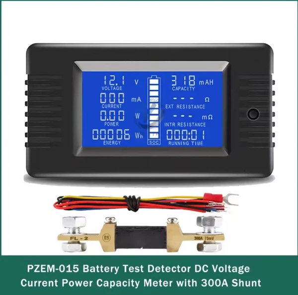 PZEM-015 Probador de Baterías DC con Shunt 300A – Mide Voltaje, Corriente hasta 300A, Capacidad en mAh y Resistencia Interna's foto | Elecpro Havana |  BizneCubano