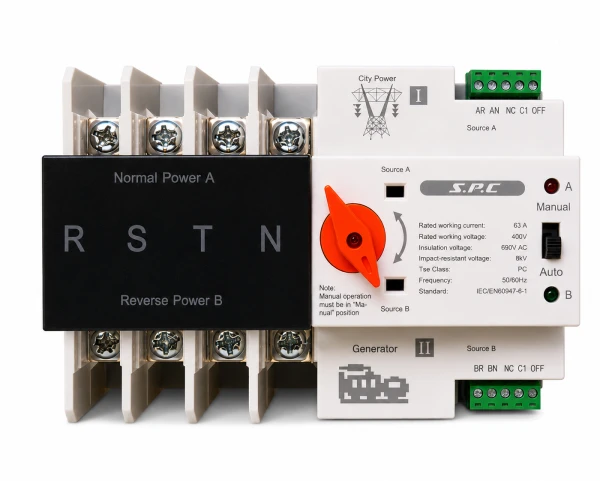 ATS Transferencia Automática – 4 Polos 63A – Trifásico 400V AC – Para red y generador – Modelo City Power's foto | Elecpro Havana |  BizneCubano