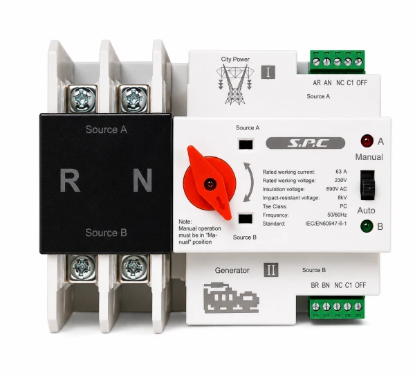 ATS Transferencia Automática Monofásico – 63A – 230V AC – Para red y generador – City Power's foto | Elecpro Havana |  BizneCubano