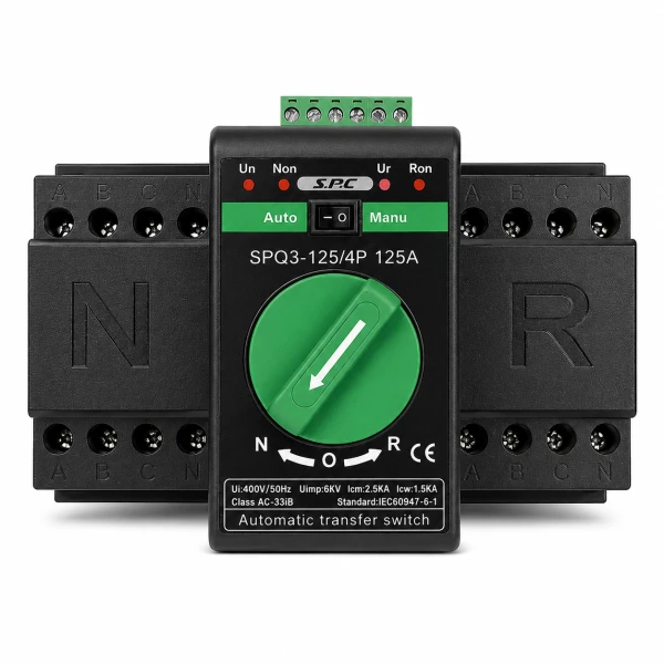 ATS Transferencia Automática – 125A – 4 Polos (Trifásico + Neutro) – Modelo SPQ3-125/4P – Norma IEC60947-6-1's foto | Elecpro Havana |  BizneCubano