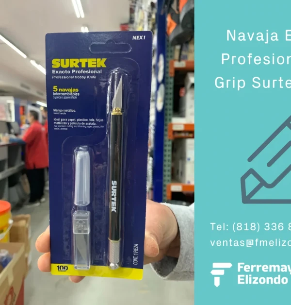 NEX1 EXACTO PROFESIONAL SURTEK CON 5 CUCHILLAS DE RESPUESTO's foto | Elecpro Havana |  BizneCubano