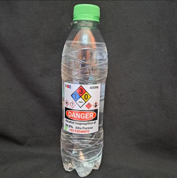 Alcohol Isopropilico 400ML's foto | Elecpro Havana |  BizneCubano