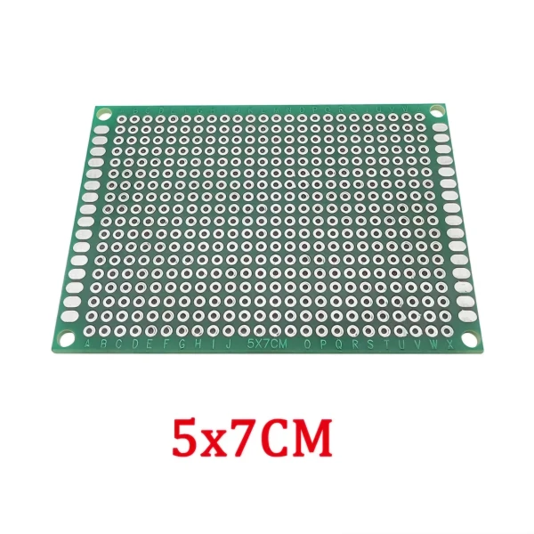 Universal PCB protoboard 5x7 cm's foto | Elecpro Havana |  BizneCubano