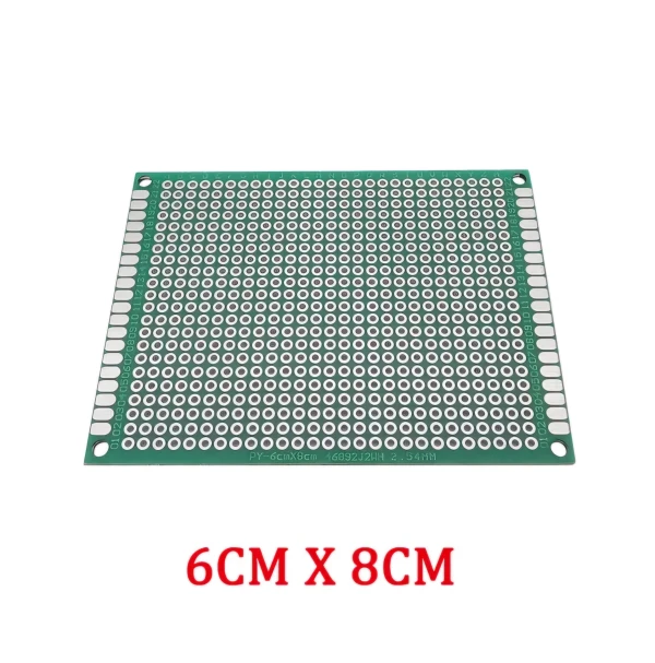 Universal PCB protoboard 6x8 cm's foto | Elecpro Havana |  BizneCubano