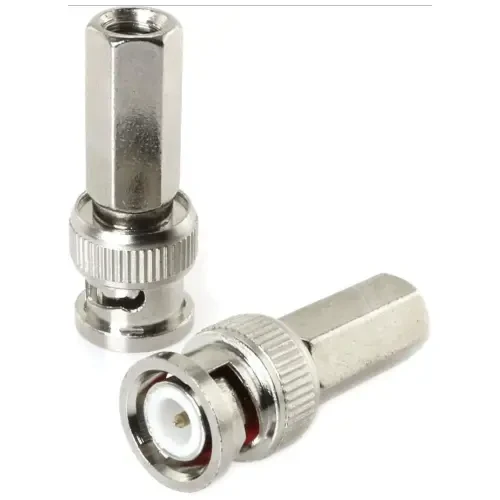 BNC macho RG59 coaxial conectores coaxiales adaptadores de cable para cámaras CCTV tarjeta de video de seguridad's foto | Elecpro Havana |  BizneCubano