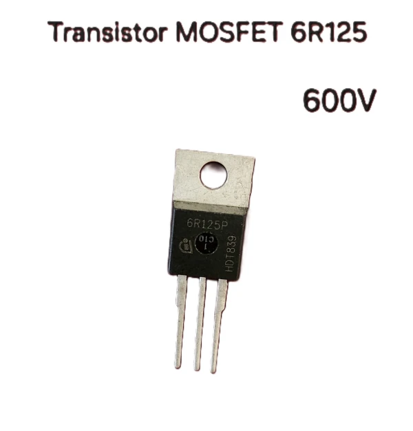 Transistor MOSFET original 6R125P TO-220  600V  25A's foto | Elecpro Havana |  BizneCubano