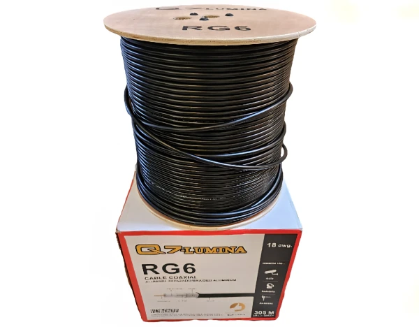 Cable Coaxial RG6 – Carrete 305 m (Q7 Lumina) 1 metro's foto | Elecpro Havana |  BizneCubano