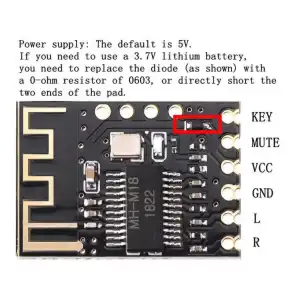 Bluetooth 4.2 Módulo receptor de audio estéreo MH-M18 miniatura 2