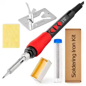 Kit de Soldadura Plusivo 60W 500°c 110V – Incluye Folleto Gratuito "El Arte Perdido de la Soldadura" miniatura 2