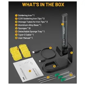 Kit de Soldador Inalámbrico Nefeeko – Portátil, Recargable y Listo para Usar miniatura 5