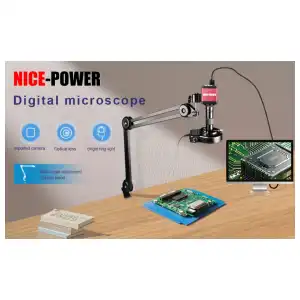 Microscopio Digital HDMI Nice-Power – 13MP Sony IMX323 – 150X con Luz LED y Soporte Plegable miniatura 4