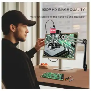 Microscopio Digital HDMI Nice-Power – 13MP Sony IMX323 – 150X con Luz LED y Soporte Plegable miniatura 5