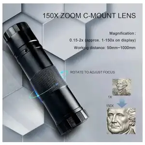 Microscopio Digital HDMI Nice-Power – 13MP Sony IMX323 – 150X con Luz LED y Soporte Plegable miniatura 8