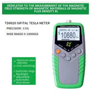 Gaussímetro Digital TD8620 – Medidor de Campo Magnético miniatura 2