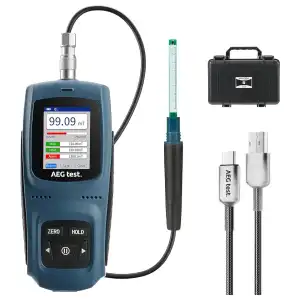 Medidor de Gauss / Tesla AEG-8103 – Recargable, con Registro de Datos y Alarma miniatura 1