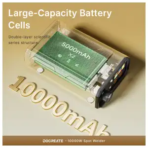 Soldadora de Puntos DOCREATE TK-20P – 10,000W Dual-Pulse – Para Baterías de Litio y Níquel miniatura 3