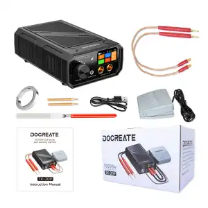Soldadora de Puntos DOCREATE TK-20P – 10,000W Dual-Pulse – Para Baterías de Litio y Níquel miniatura 1