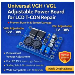 Placa Universal Ajustable VGH/VGL CB V869K-20 – Para Reparación de T-CON LCD – Previene Quemado de Pantalla miniatura 1