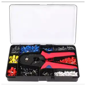 Kit de Crimpadora Profesional con 1200 Piezas – Terminales y Conectores – Modelo HSD8 6-4A miniatura 6