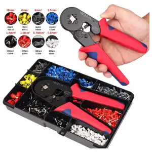 Kit de Crimpadora Profesional con 1200 Piezas – Terminales y Conectores – Modelo HSD8 6-4A miniatura 3